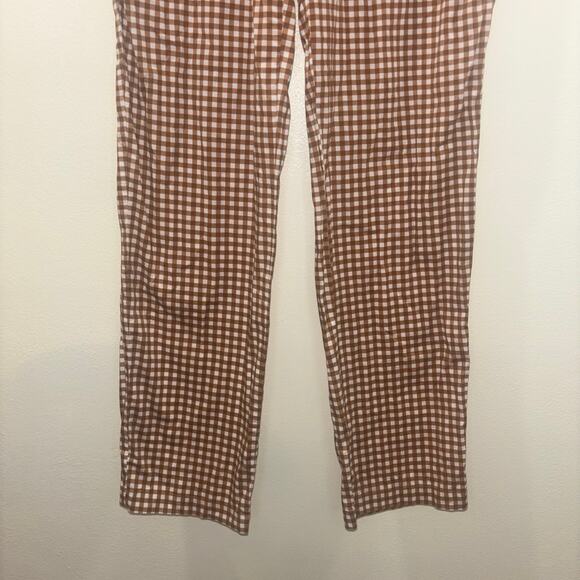 niū Checkered Pants – Size Small – Brown & White Gingham | Made in Italy - Picture 10 of 15